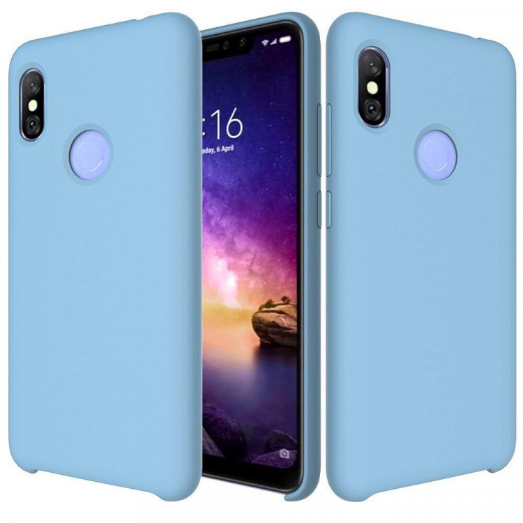 Силиконовый чехол Mobile Shell для Xiaomi Redmi Note 6 Pro (голубой)
