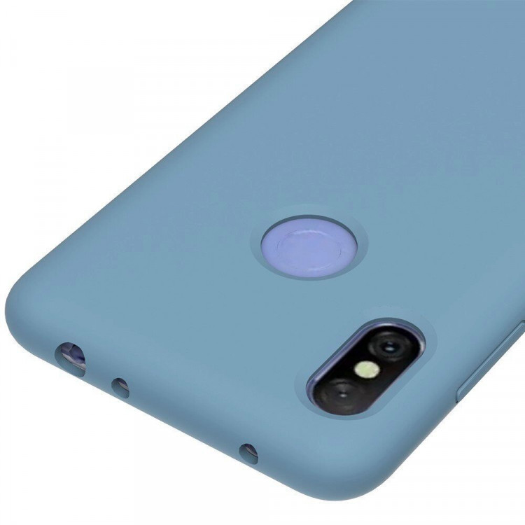Силиконовый чехол Mobile Shell для Xiaomi Redmi Note 6 Pro (голубой)