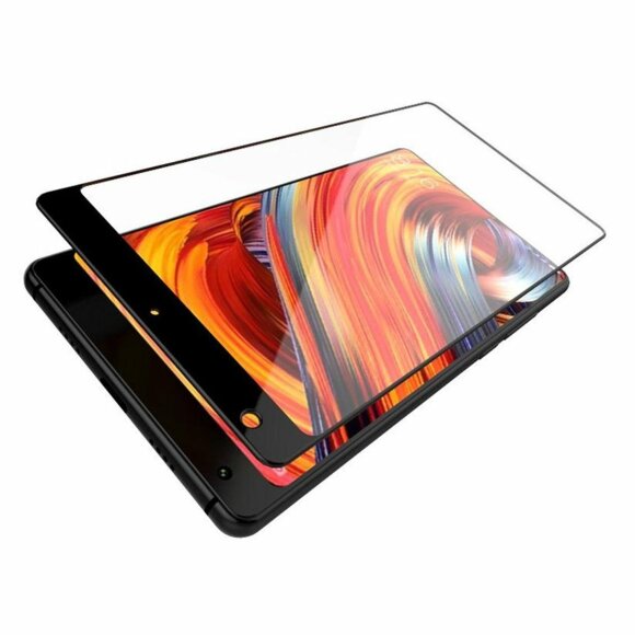 Защитное стекло 3D для Xiaomi Mi Mix 2 (черный)