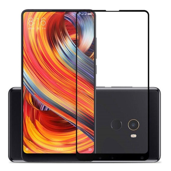 Защитное стекло 3D для Xiaomi Mi Mix 2 (черный)