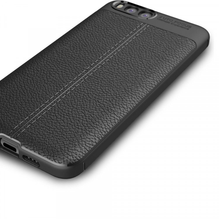 Чехол-накладка Litchi Grain для Xiaomi Mi6 (черный)