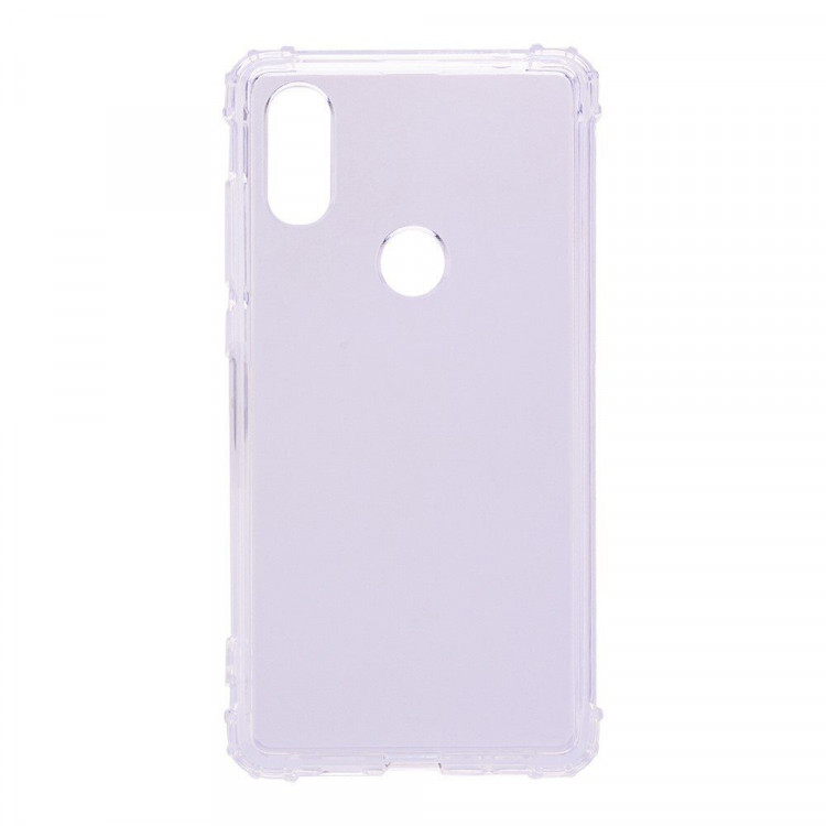 Силиконовый чехол с усиленными бортиками для Xiaomi Mi 8 (прозрачный)