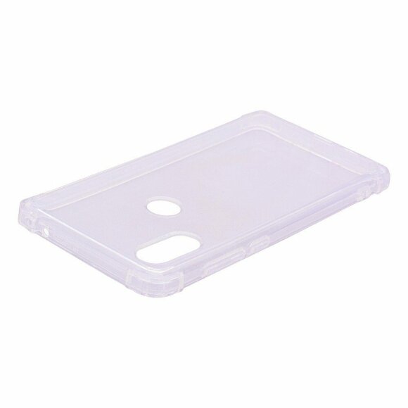Силиконовый чехол с усиленными бортиками для Xiaomi Mi 8 (прозрачный)