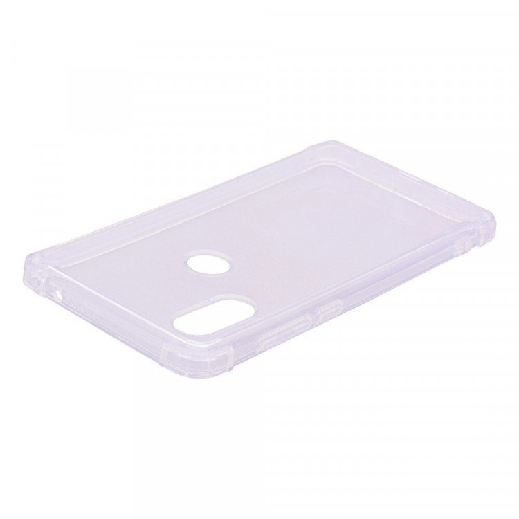 Силиконовый чехол с усиленными бортиками для Xiaomi Mi 8 (прозрачный)