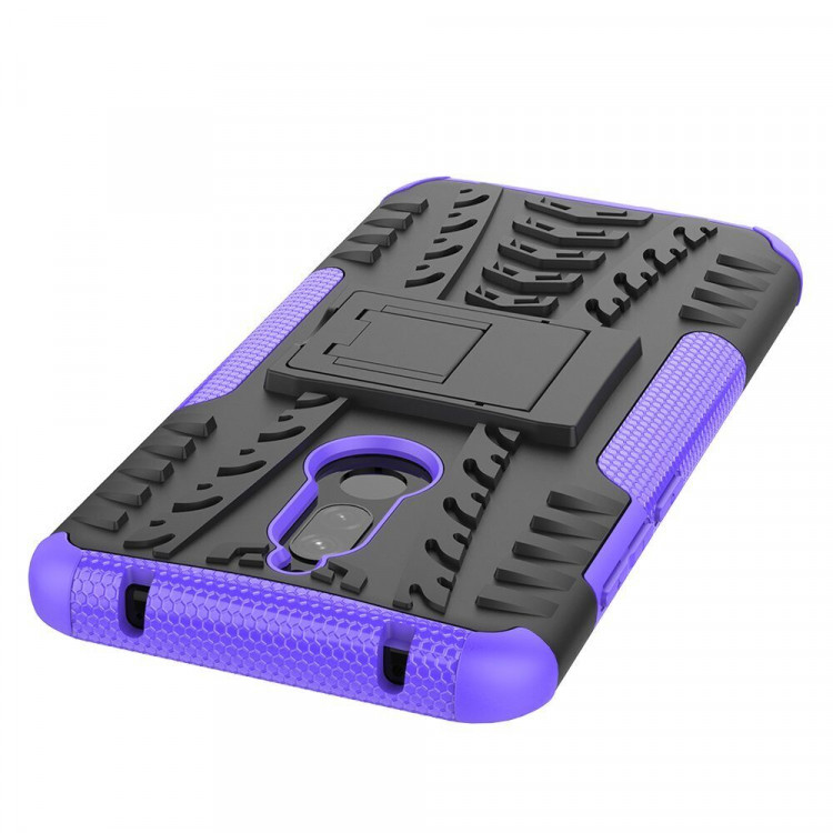 Чехол Hybrid Armor для Xiaomi Redmi 8 / Redmi 8A (черный + фиолетовый)
