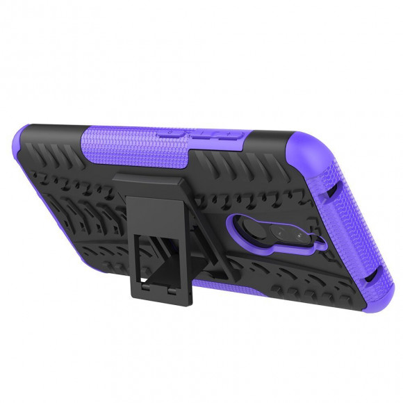 Чехол Hybrid Armor для Xiaomi Redmi 8 / Redmi 8A (черный + фиолетовый)