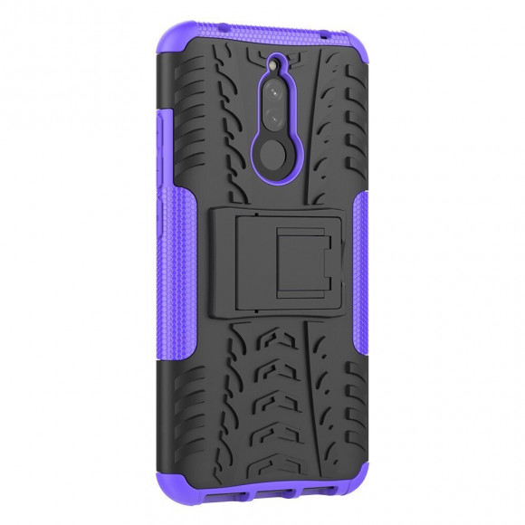 Чехол Hybrid Armor для Xiaomi Redmi 8 / Redmi 8A (черный + фиолетовый)