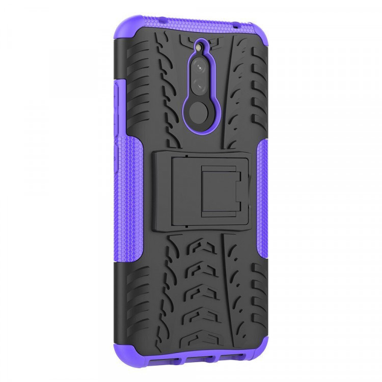 Чехол Hybrid Armor для Xiaomi Redmi 8 / Redmi 8A (черный + фиолетовый)