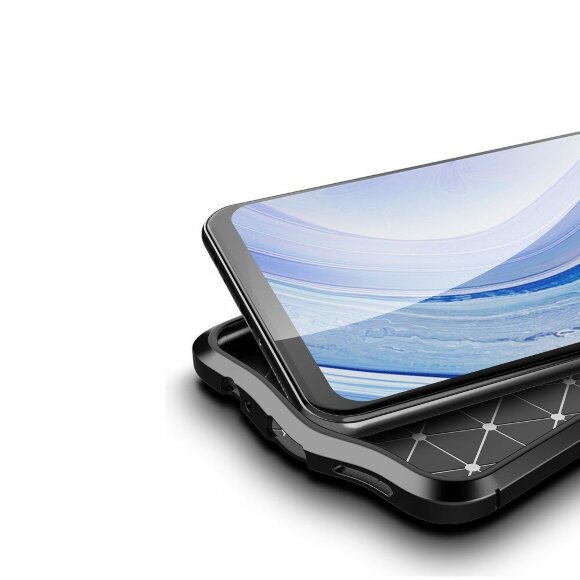 Чехол-накладка Litchi Grain для Xiaomi Redmi Note 9 (черный) Чехол-накладка Litchi Grain для Xiaomi Redmi Note 9 (черный)