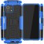 Чехол Hybrid Armor для Xiaomi Mi 11 Lite / Xiaomi Mi 11 Lite 5G (черный + голубой)