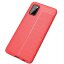 Чехол-накладка Litchi Grain для Samsung Galaxy A41 (красный)