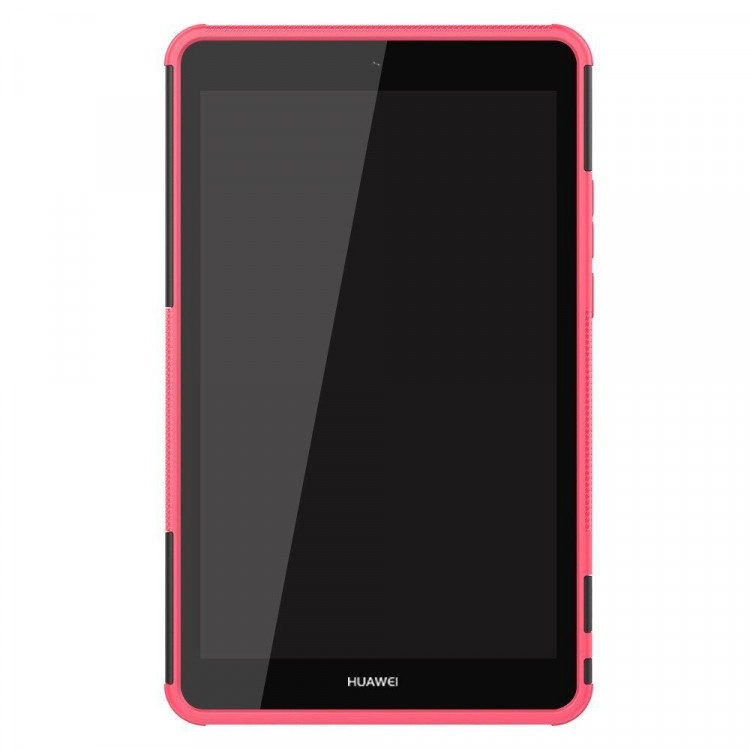 Чехол Hybrid Armor для Huawei MediaPad M5 Lite 8 / Honor Pad 5 8.0 (черный + розовый)