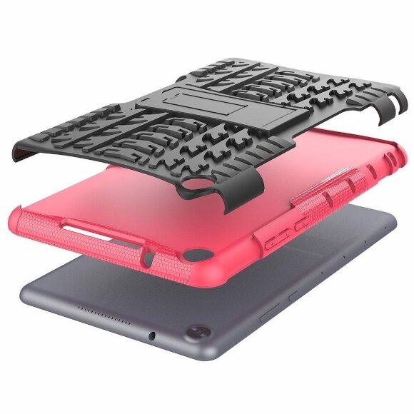 Чехол Hybrid Armor для Huawei MediaPad M5 Lite 8 / Honor Pad 5 8.0 (черный + розовый) Чехол Hybrid Armor для Huawei MediaPad M5 Lite 8 / Honor Pad 5 8.0 (черный + розовый)