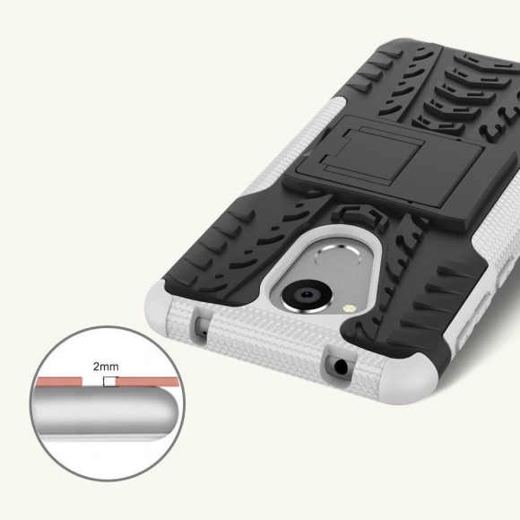 Чехол Hybrid Armor для Huawei Enjoy 6s / Huawei Honor 6c (черный + белый)