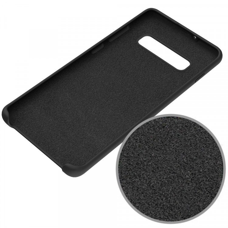 Силиконовый чехол Mobile Shell для Samsung Galaxy S10+ (Plus) (черный)