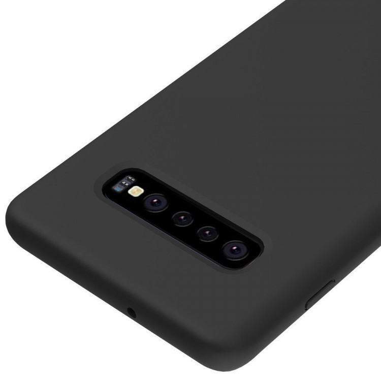 Силиконовый чехол Mobile Shell для Samsung Galaxy S10+ (Plus) (черный)