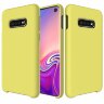 Силиконовый чехол Mobile Shell для Samsung Galaxy S10 (желтый)