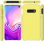Силиконовый чехол Mobile Shell для Samsung Galaxy S10 (желтый)