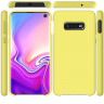 Силиконовый чехол Mobile Shell для Samsung Galaxy S10 (желтый)