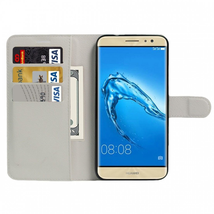 Чехол с визитницей для Huawei Nova Plus / Huawei G9 Plus (белый)