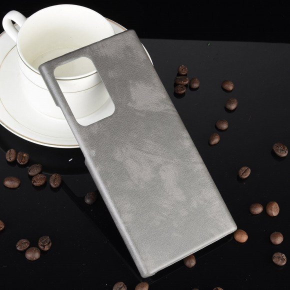 Кожаная накладка-чехол для Samsung Galaxy Note 20 Ultra (серый) Кожаная накладка-чехол для Samsung Galaxy Note 20 Ultra (серый)