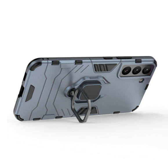 Чехол Armor Ring Holder для Samsung Galaxy S22+ (Plus) (темно-синий)