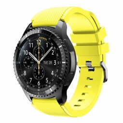 Силиконовый ремешок для Samsung Gear S3 Frontier / S3 Classic / Galaxy Watch 46мм / Watch 3 (45мм) (желтый)