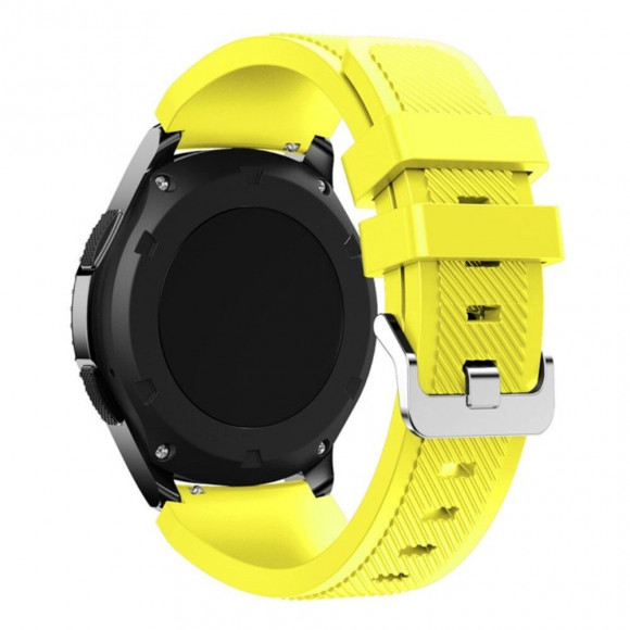 Силиконовый ремешок для Samsung Gear S3 Frontier / S3 Classic / Galaxy Watch 46мм / Watch 3 (45мм) (желтый) Силиконовый ремешок для Samsung Gear S3 Frontier / S3 Classic / Galaxy Watch 46мм / Watch 3 (45мм) (желтый)