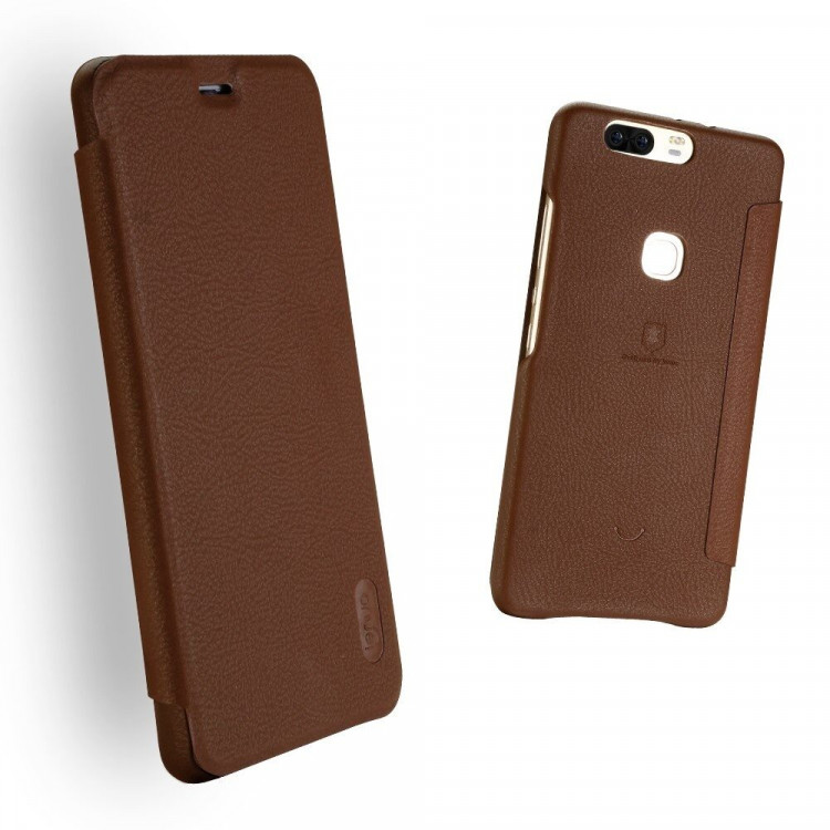 Чехол LENUO для Huawei Honor V8 (коричневый)