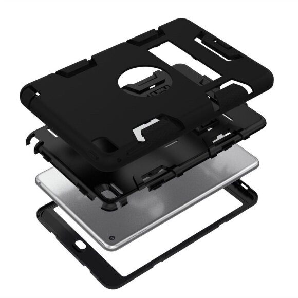 Гибридный TPU чехол для Apple iPad Mini (2019) / iPad Mini 4 (черный) Гибридный TPU чехол для Apple iPad Mini (2019) / iPad Mini 4 (черный)