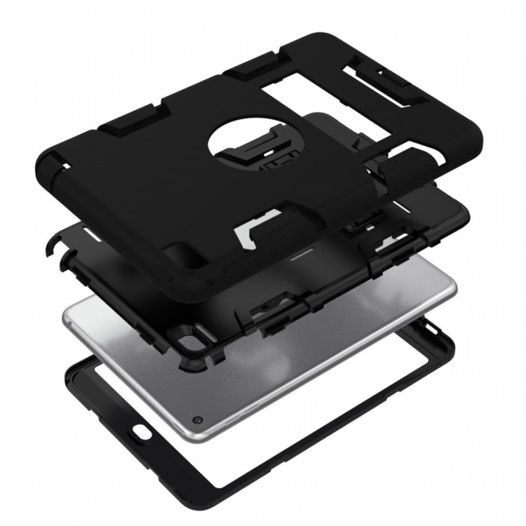 Гибридный TPU чехол для Apple iPad Mini (2019) / iPad Mini 4 (черный)