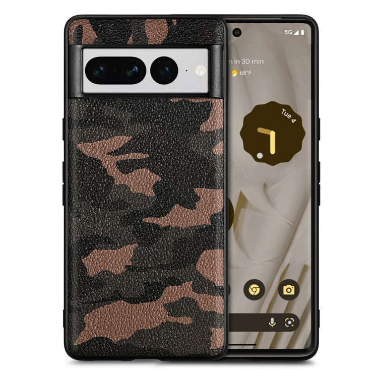 Чехол Camouflage для Google Pixel 7 Pro (коричневый)