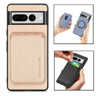 Чехол с магнитным держателем карт для Google Pixel 7 Pro (бежевый)