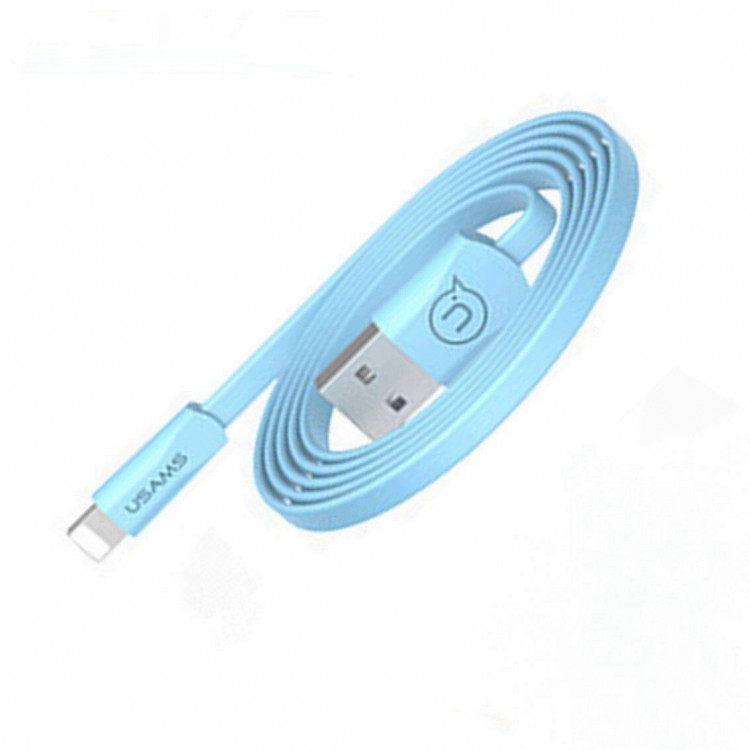 Кабель Usams U2 Lightning (голубой)