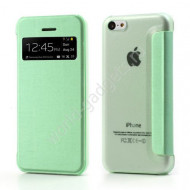 Тонкий чехол с окном для iPhone 5C (зеленый) Тонкий чехол с окном для iPhone 5C (зеленый)