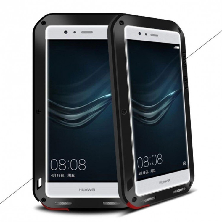 Гибридный чехол LOVE MEI для Huawei P9 (черный)