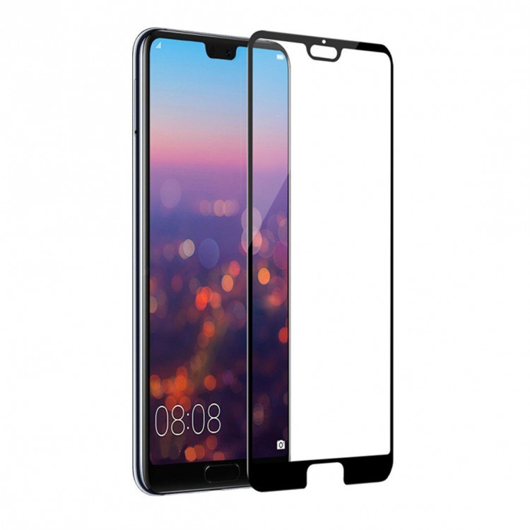 Защитное стекло FULL 3D для Huawei P20 (черный)