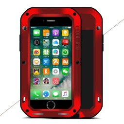Гибридный чехол LOVE MEI для Apple iPhone 7 Plus / iPhone 8 Plus (красный)