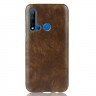 Кожаная накладка-чехол для Huawei P20 lite (2019) / Huawei nova 5i (коричневый)