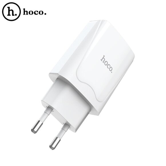 Зарядное устройство HOCO C52A Authority power dual port (белый) Зарядное устройство HOCO C52A Authority power dual port (белый)