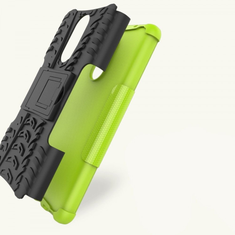 Чехол Hybrid Armor для Lenovo K6 Note (черный + зеленый)