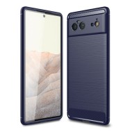 Чехол-накладка Carbon Fibre для Google Pixel 6 (темно-синий) Чехол-накладка Carbon Fibre для Google Pixel 6 (темно-синий)