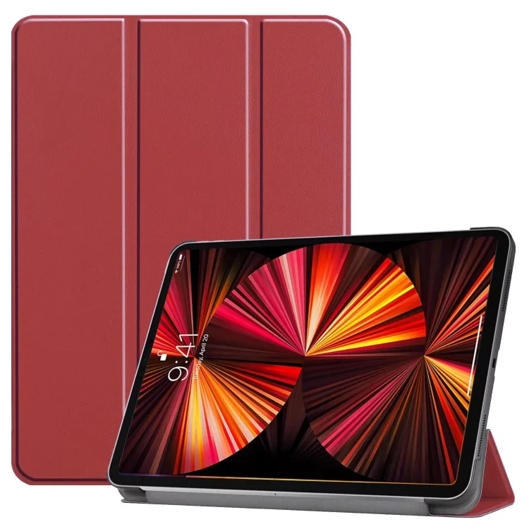 Планшетный чехол для iPad Pro 11 (2th Gen, 3th Gen, 4th Gen) (темно-красный)