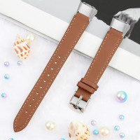 Кожаный ремешок для Samsung Galaxy Fit E SM-R375 (коричневый)