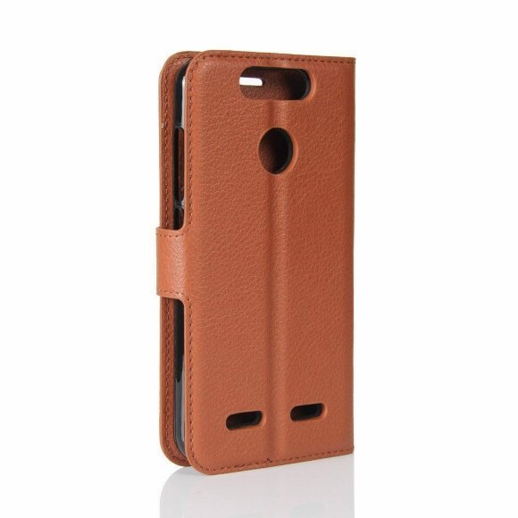 Чехол с визитницей для ZTE Blade V8 Mini (коричневый)
