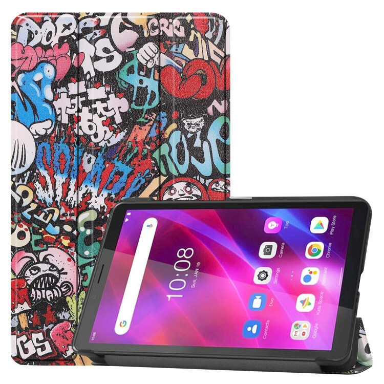 Чехол Smart Case для Lenovo Tab M7 (3rd Gen) TB-7306F, TB-7306X (Graffiti)