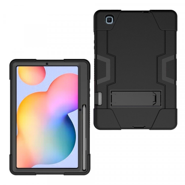 Гибридный TPU чехол для Samsung Galaxy Tab S6 Lite (черный)