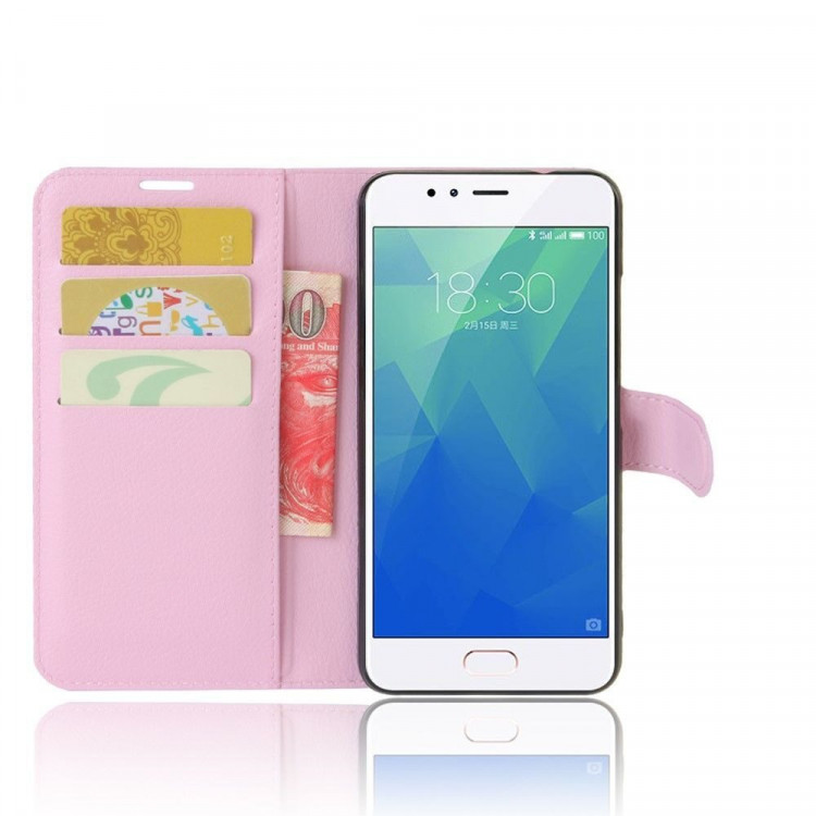 Чехол с визитницей для Meizu M5s (розовый)