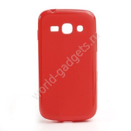 Мягкий пластиковый чехол для Samsung Galaxy Ace 3 / S7272 / S7275 (красный)