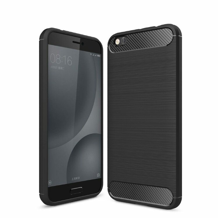 Чехол-накладка Carbon Fibre для Xiaomi Mi5C (черный)